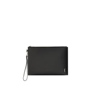 Saint Laurent Black Calf Leather Bos Taurus False
