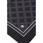 Dolce & Gabbana Black Silk Pocket Square