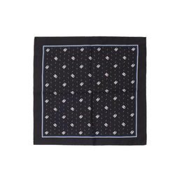 Dolce & Gabbana Black Silk Pocket Square