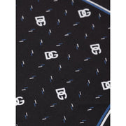 Dolce & Gabbana Black Silk Pocket Square