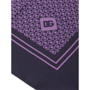 Dolce & Gabbana Purple Silk Pocket Square