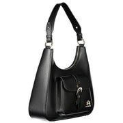 La Martina Black Leather Handbag