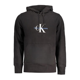 Calvin Klein Black Cotton Men Sweater Hoodie