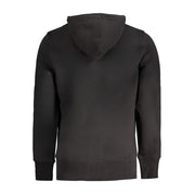 Calvin Klein Black Cotton Men Sweater Hoodie