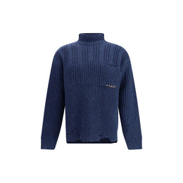 Marni Blue Wool Sweatshirt