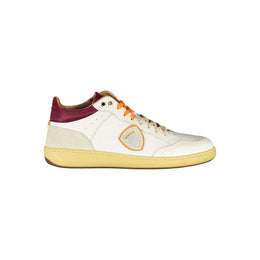 Blauer White Polyester Sneaker