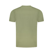 Cavalli Class Green Cotton Men T-Shirt