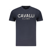 Cavalli Class Blue Cotton Men T-Shirt