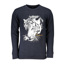 Cavalli Class Blue Cotton Sweatshirt