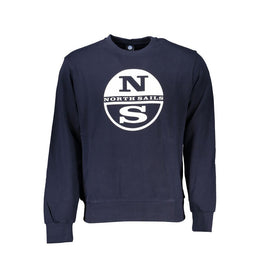 North Sails Blue Cotton Men Sweater
