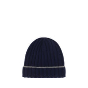 Brunello Cucinelli Blue Cashmere Beanie