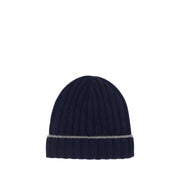 Brunello Cucinelli Blue Cashmere Beanie