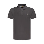 Timberland Black Cotton Polo Shirt