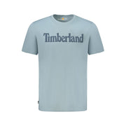 Timberland Light Blue Organic Cotton Men T-Shirt