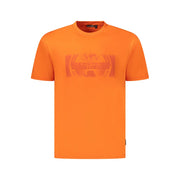 Napapijri Orange Cotton Men T-Shirt