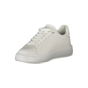 Blauer White Polyester Sneaker