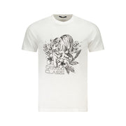 Cavalli Class White Cotton Men T-Shirt
