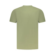 Cavalli Class Green Cotton Men T-Shirt