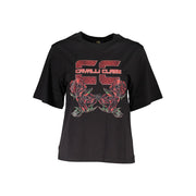 Cavalli Class Black Cotton T-Shirt