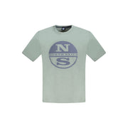 North Sails Green Cotton Men T-Shirt
