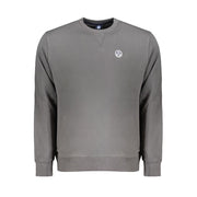 North Sails Gray Cotton Men Sweater