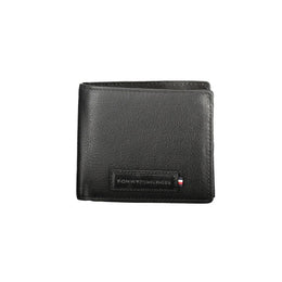 Tommy Hilfiger Black Leather Men Wallet