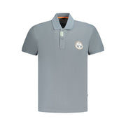 Napapijri Brown Cotton Men Polo Shirt