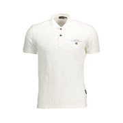 Napapijri White Cotton Polo Shirt