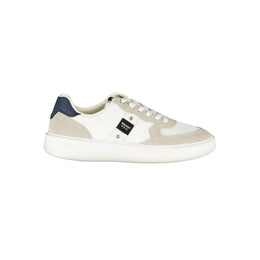 Blauer White Polyester Sneaker