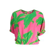 Desigual Pink Viscose T-Shirt