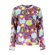 Cavalli Class Purple Cotton Sweatshirt