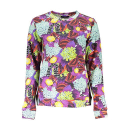 Cavalli Class Purple Cotton Sweatshirt