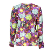 Cavalli Class Purple Cotton Sweatshirt