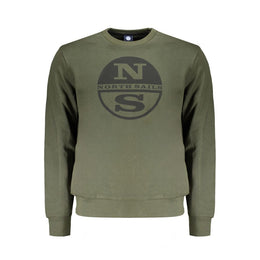 North Sails Green Cotton Men Sweater