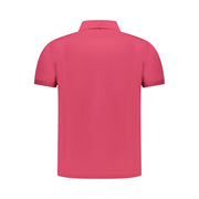K-WAY Pink Cotton Men Polo Shirt