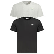 Fila Black Cotton T-Shirt