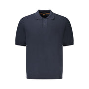 Hugo Boss Blue Cotton Sweater