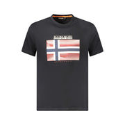 Napapijri Black Cotton Men T-Shirt