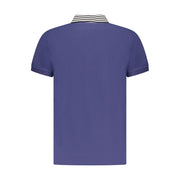 Cavalli Class Blue Cotton Men Polo Shirt