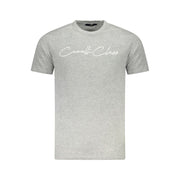 Cavalli Class Gray Cotton Men T-Shirt