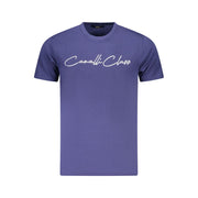 Cavalli Class Blue Cotton Men T-Shirt