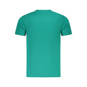 Cavalli Class Green Cotton Men T-Shirt