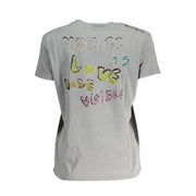 Desigual Gray Cotton T-Shirt