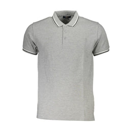 Cavalli Class Brown Cotton Men Polo Shirt