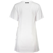 Cavalli Class White Cotton Dress