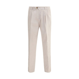 Brunello Cucinelli Gray Cotton Casual Pants