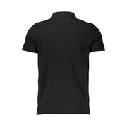 Cavalli Class Black Cotton Men Polo Shirt
