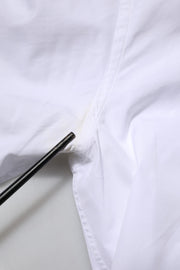 Dolce & Gabbana White Cotton GOLD Long Sleeves Men Dress Shirt