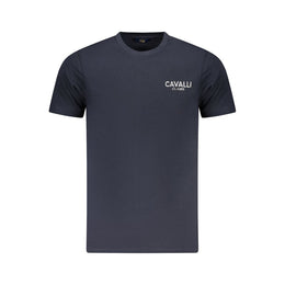 Cavalli Class Blue Cotton Men T-Shirt