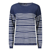 North Sails Blue Cotton Women Sweater